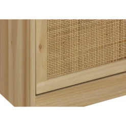 Zapatero pino rattan